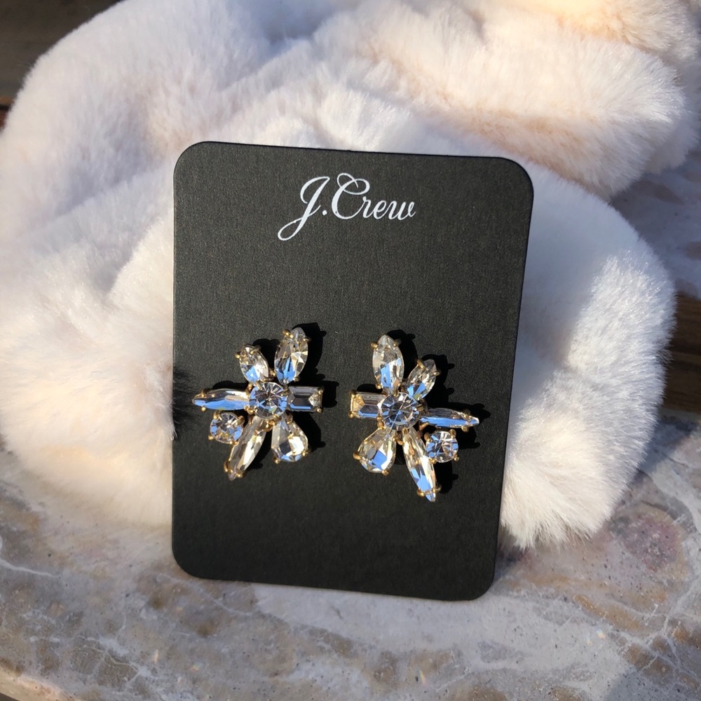 J.Crew Gem Burst Stud Earrings